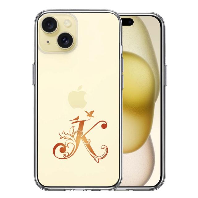 iPhone15 ケース クリア アルファベット 【K】 スマホケース 側面ソフト 背面ハード ハイブリッド  送料無料-2