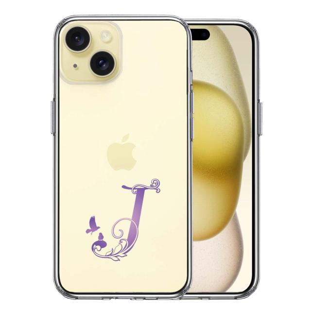 iPhone15 ケース クリア アルファベット 【J】 スマホケース 側面ソフト 背面ハード ハイブリッド  送料無料-2