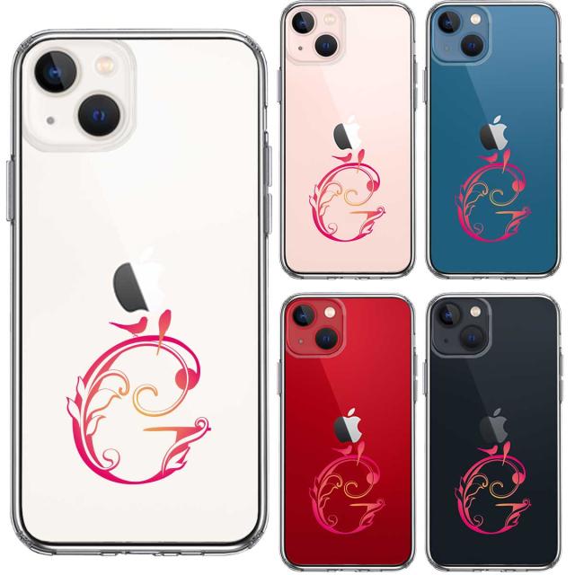 iPhone13mini ケース クリア アルファベット 【G】 スマホケース 側面ソフト 背面ハード ハイブリッド 送料無料-3
