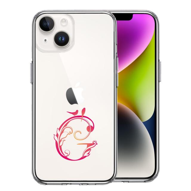 iPhone14Plus ケース クリア アルファベット 【G】 スマホケース 側面ソフト 背面ハード ハイブリッド 送料無料-2