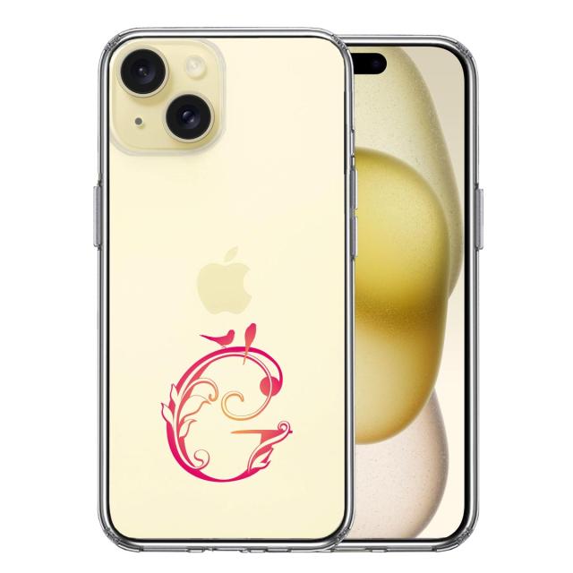 iPhone15 ケース クリア アルファベット 【G】 スマホケース 側面ソフト 背面ハード ハイブリッド  送料無料-2