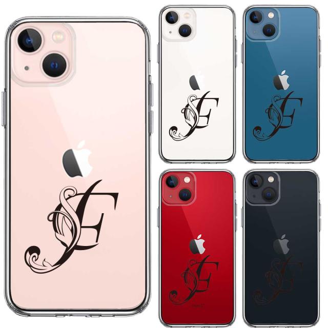 iPhone13 ケース クリア アルファベット 【F】 スマホケース 側面ソフト 背面ハード ハイブリッド  送料無料-1