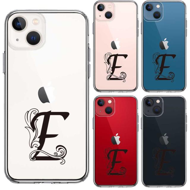 iPhone13 ケース クリア アルファベット 【E】 スマホケース 側面ソフト 背面ハード ハイブリッド 送料無料-1