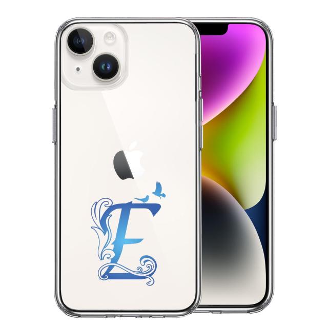 iPhone14Plus ケース クリア アルファベット 【E】 スマホケース 側面ソフト 背面ハード ハイブリッド 送料無料-2