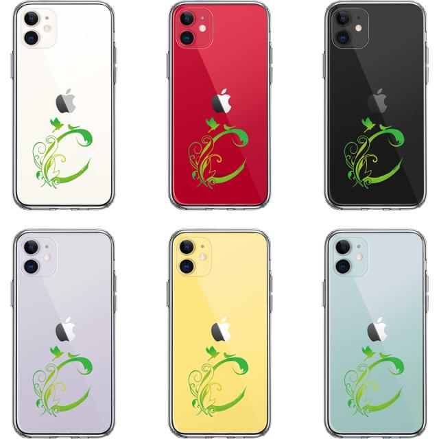 iPhone11 ケース クリア アルファベット 【C】 スマホケース 側面ソフト 背面ハード ハイブリッド 送料無料-3