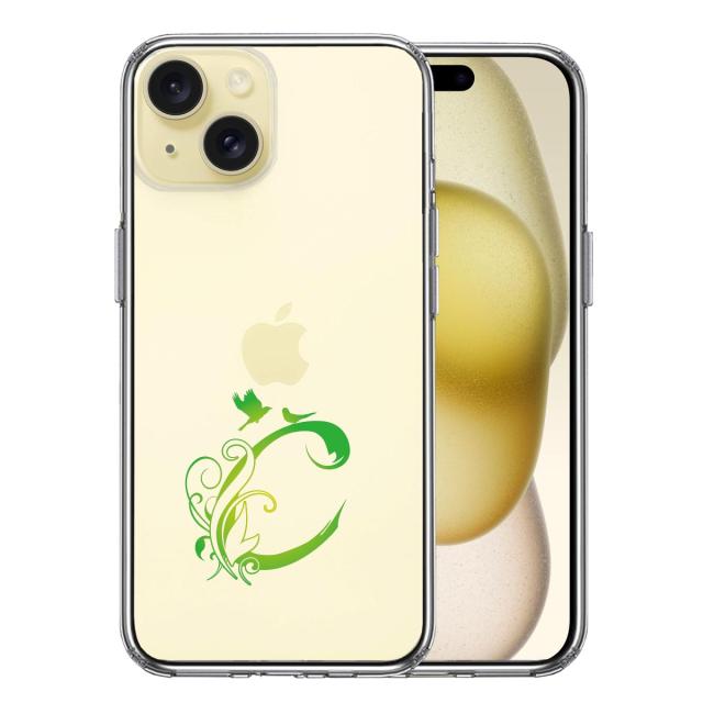 iPhone15Plus ケース クリア アルファベット 【C】 スマホケース 側面ソフト 背面ハード ハイブリッド 送料無料-2