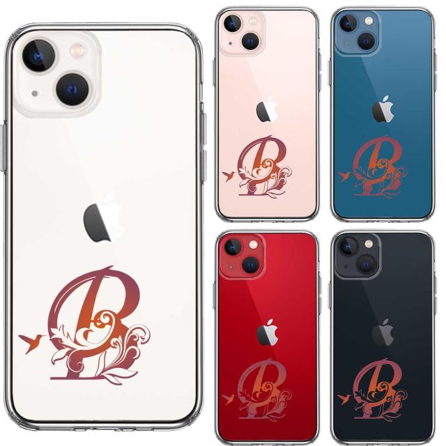iPhone13 ケース クリア アルファベット 【B】 スマホケース 側面ソフト 背面ハード ハイブリッド 送料無料-3