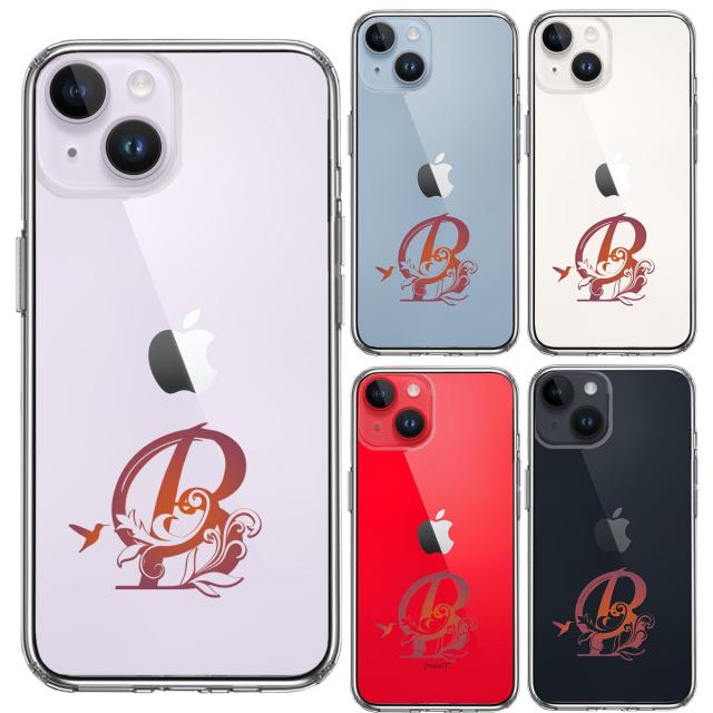iPhone14Plus ケース クリア アルファベット 【B】 スマホケース 側面ソフト 背面ハード ハイブリッド  送料無料-3