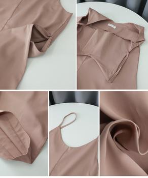 サロペットワイドパンツ オールインワン 送料無料 即日発送-3