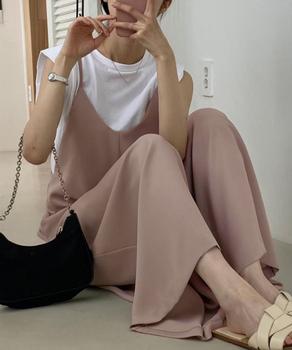 サロペットワイドパンツ オールインワン 送料無料 即日発送-8