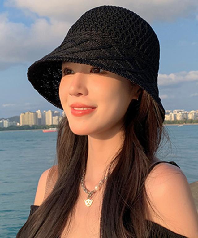 麦わら帽子 レディース バケットハット夏 送料無料 即日発送-4