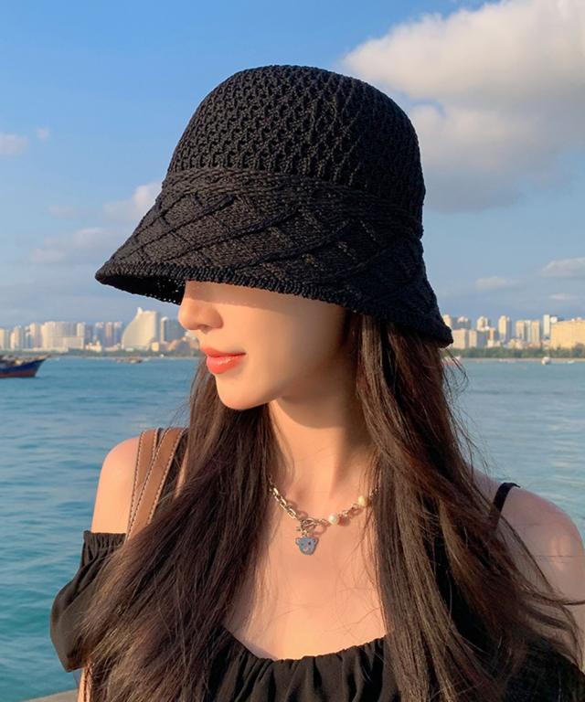 麦わら帽子 レディース バケットハット夏 送料無料 即日発送-5