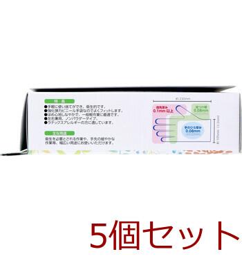使い捨て おそうじ用手袋 Lサイズ 50枚入 5セット 送料無料-2