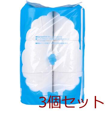 トイレットペーパー 新橋製紙 トイレットペーパー 芯無メリー シングル 200m×6ロール入 3セット 送料無料-1