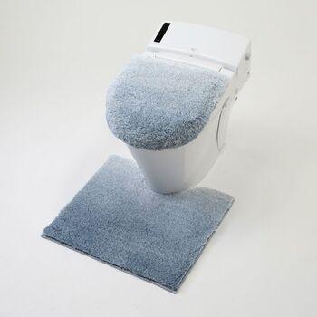 グラデトイレ足元マットスモークブルー 送料無料 即日発送-1