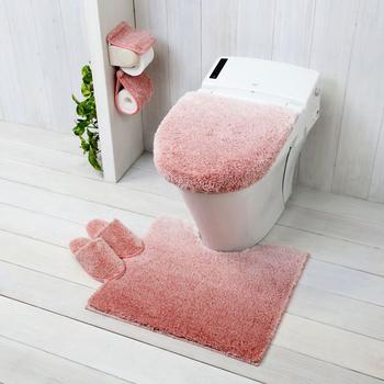 グラデトイレ足元マットスモークピンク 送料無料 即日発送-2