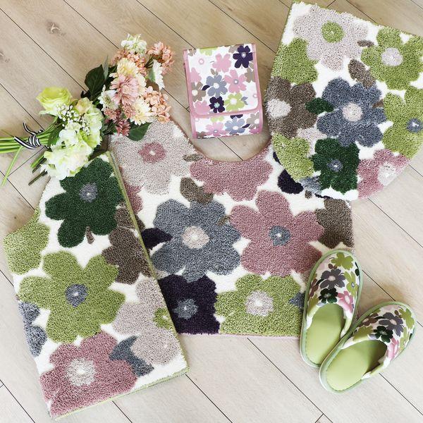 フルールトイレ足元マットG 送料無料 即日発送-3