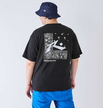 大きいサイズ RUSTY バンダナグラフィック半袖Tシャツ 3L 4L 5L 6L 8L MC842772-65297 ラッピング可 送料無料 即日発送-0