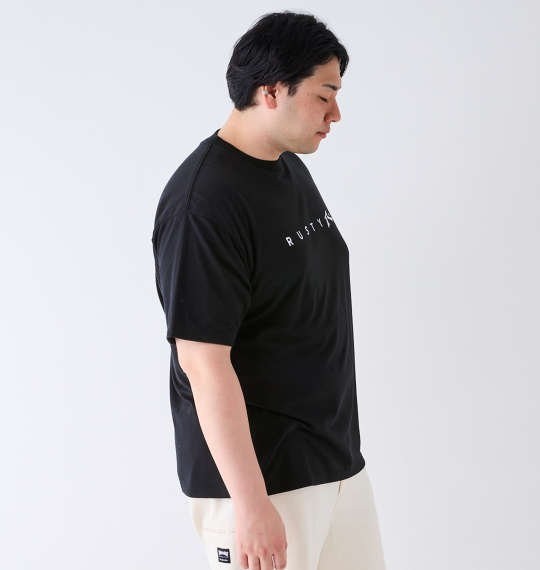大きいサイズ RUSTY ツアーT風グラフィック半袖Tシャツ 3L 4L 5L 6L 8L MC842762-65299 ラッピング可 送料無料 即日発送-2
