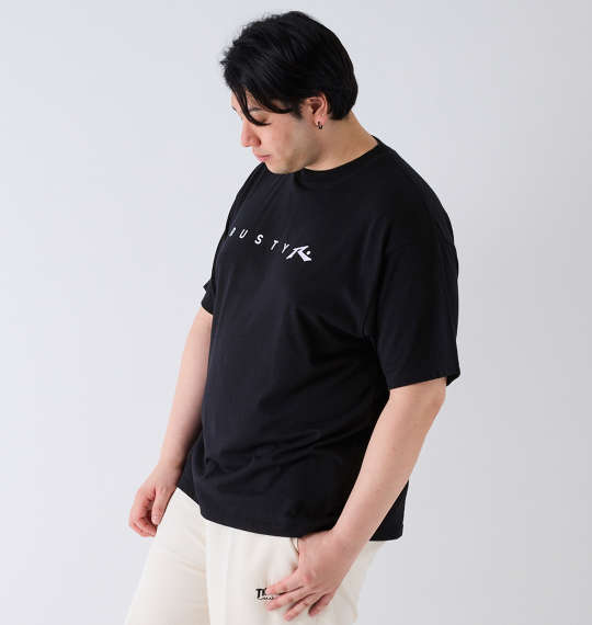 大きいサイズ RUSTY ツアーT風グラフィック半袖Tシャツ 3L 4L 5L 6L 8L MC842762-65299 ラッピング可 送料無料 即日発送-3