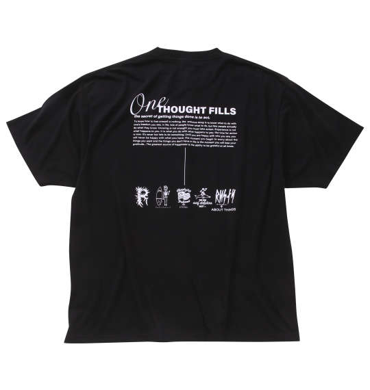 大きいサイズ RUSTY ツアーT風グラフィック半袖Tシャツ 3L 4L 5L 6L 8L MC842762-65299 ラッピング可 送料無料 即日発送-4