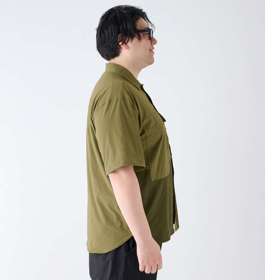 大きいサイズ Coleman ストレッチナイロンリップストップバイカラー半袖シャツ 3L 4L 5L 6L 7L 8L MC742702-65301 ラッピング可 送料無料 即日発送-2