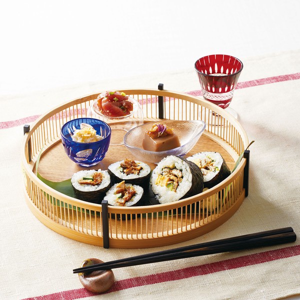 和食器 白竹 千筋盛器 丸 8寸 日本製 送料無料-1