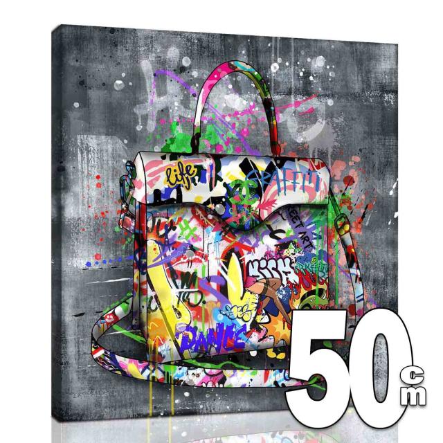 アートパネル ARTJOY Graphical BAG 50cm インテリア 壁掛け 絵 ポップアート オマージュ アート バッグ 送料無料-7