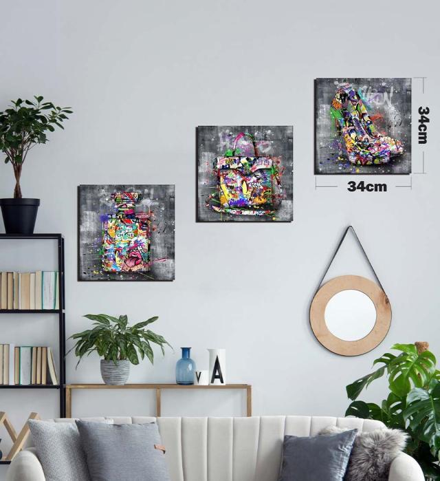 アートパネル ARTJOY 3枚Graphical Fashion 34cm ポップ 絵 アート女子 ブランド アートボード 送料無料-10