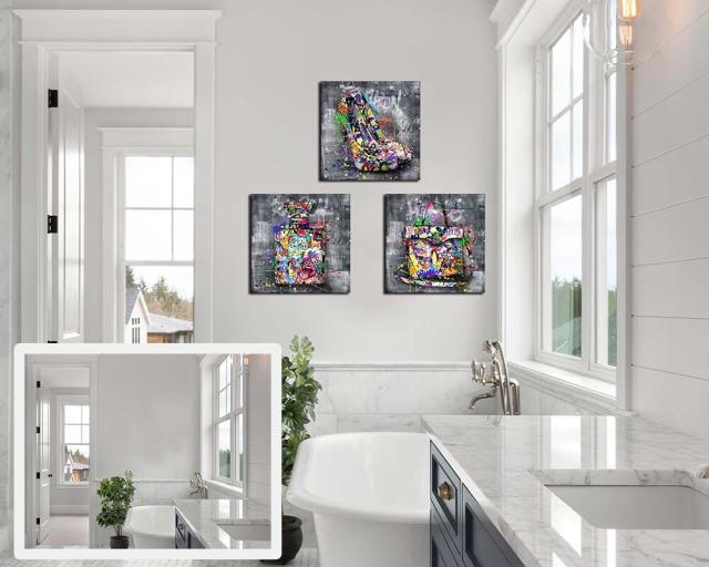 アートパネル ARTJOY 3枚Graphical Fashion 34cm ポップ 絵 アート女子 ブランド アートボード 送料無料-5