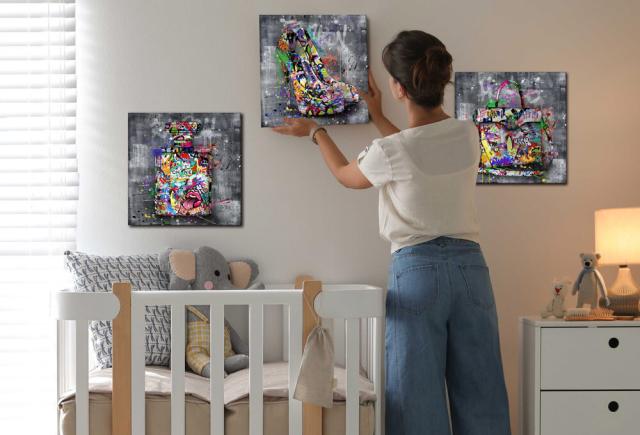 アートパネル ARTJOY 3枚Graphical Fashion 34cm ポップ 絵 アート女子 ブランド アートボード 送料無料-6