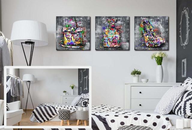 アートパネル ARTJOY 3枚Graphical Fashion 34cm ポップ 絵 アート女子 ブランド アートボード 送料無料-7