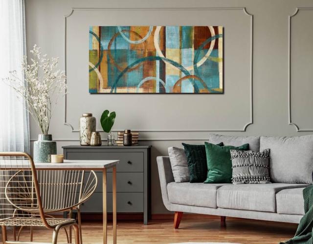 アートパネル BWA116 CIRCLE1 円の抽象 100cm 抽象画 絵画 和風 和モダン 壁掛け アート 北欧 茶色 送料無料-10