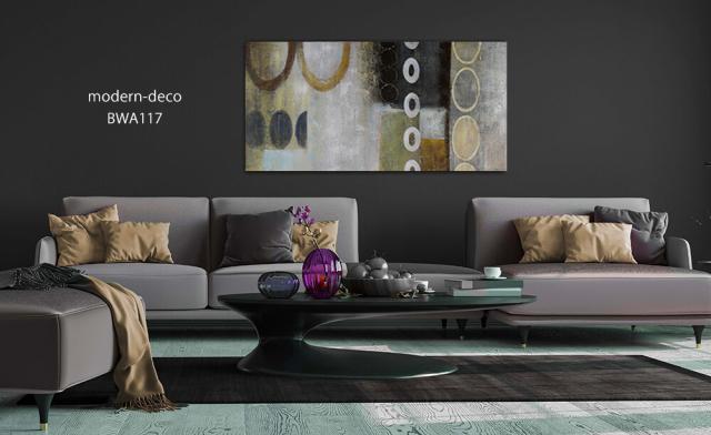 アートパネル BWA117 CIRCLE2 円の抽象 100x50cm 抽象画 絵画 和風 和モダン 壁掛け アート 北欧 茶系 送料無料-12