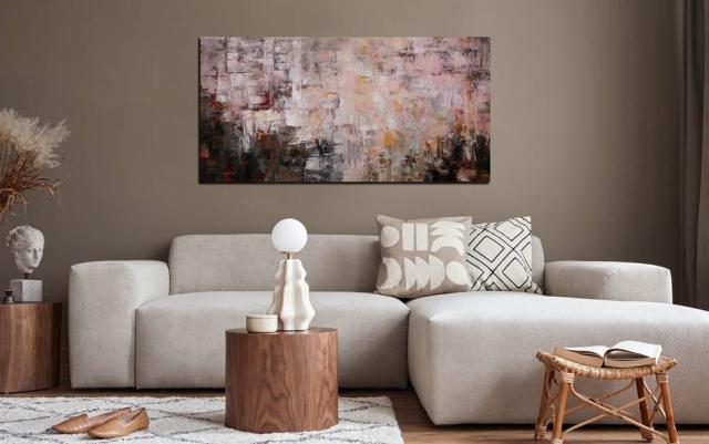 アートパネル BWA110 PINKBEIGE 100x50cm 抽象画 絵画 和風 和モダン 壁掛け アート 北欧 ピンク ベージュ 送料無料-6