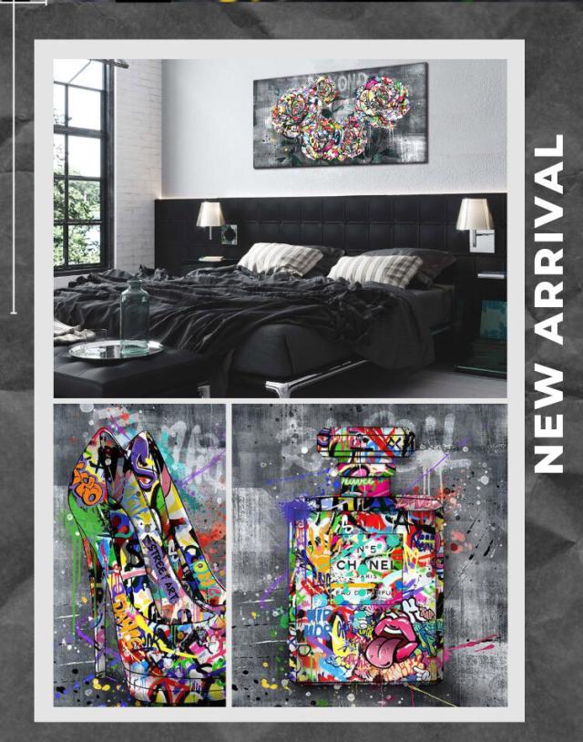 アートパネル ARTJOY Graphical 5roses ポップアート グラフィック 絵 北欧 バラ 5本 薔薇 花 ローザ ローズ 絵画 グレー 送料無料-8