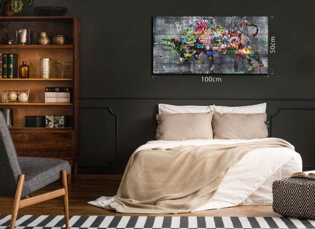 アートパネル ARTJOY Graphical King Bull ポップアート ブランド キングブル キングヌー COW カウ 牛 絵画 送料無料-3