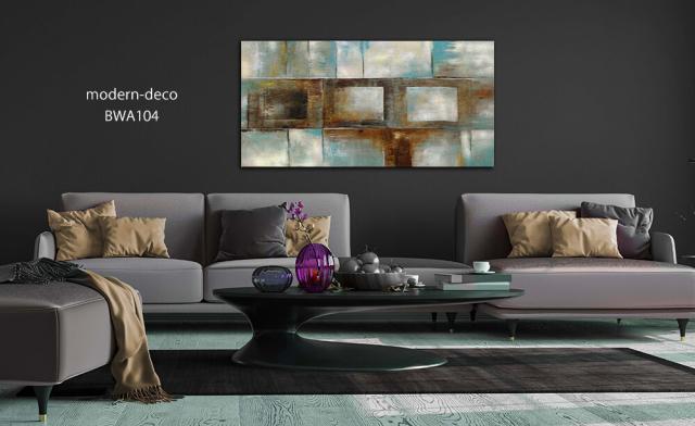 アートパネル BWA104 シャビーブルー 100x50cm 抽象画 絵画 和風 和モダン 壁掛け アート 北欧 青 送料無料-11