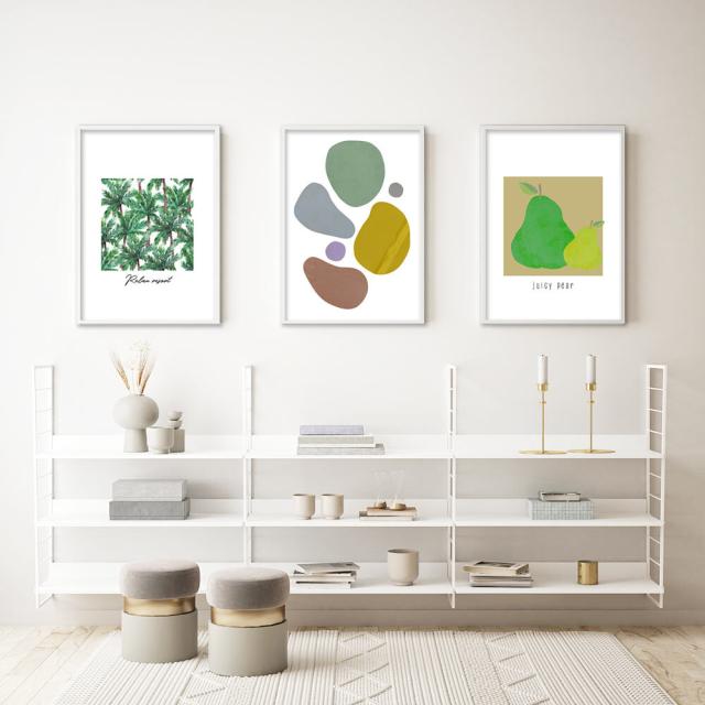 アートポスター A4 余白のバランスが良い感じ チルカラーA4 A3 グレイッシュ 北欧風 和風 和モダン 絵 イラスト 送料無料-12