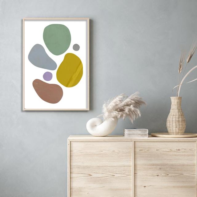 アートポスター A4 余白のバランスが良い感じ チルカラーA4 A3 グレイッシュ 北欧風 和風 和モダン 絵 イラスト 送料無料-2