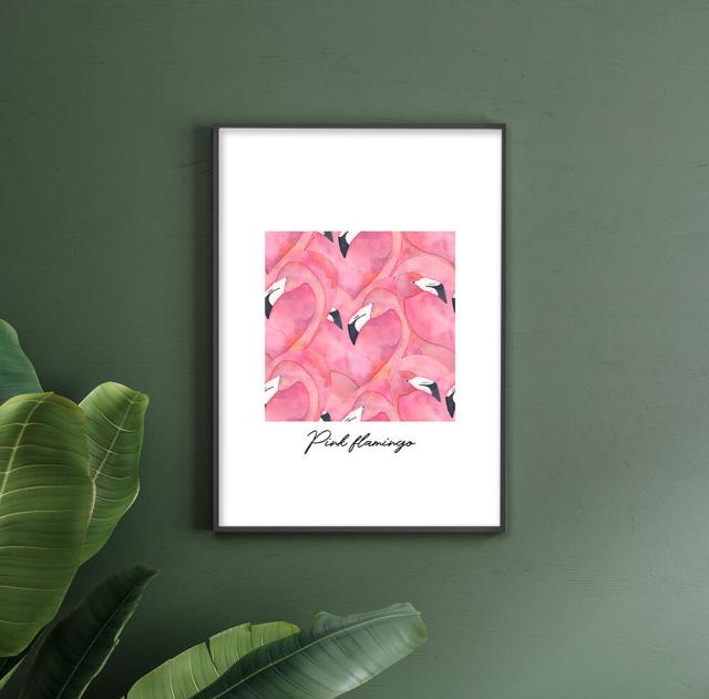 アートポスター A4 miimリラックスリゾート 文字テキスト メッセージ ピンク高級印画紙 PO30 送料無料-1