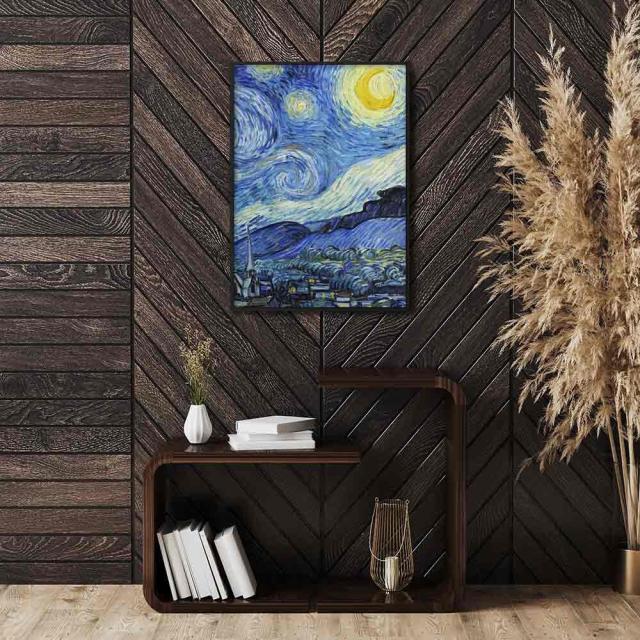 アートポスター A3 Vincent Van Gogh ゴッホ rynight 星月夜 名画miim高品質アートプリント PO75 送料無料-5