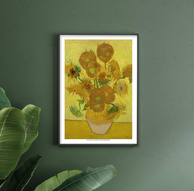 アートポスター A4 Vincent Van Gogh ゴッホ ひまわり 名画miim高品質アートプリント PO72 送料無料-1