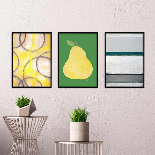 アートポスター A4 チルデザインであか抜け感 チルトーン 北欧 ミニマル モダン 黄色 送料無料-10