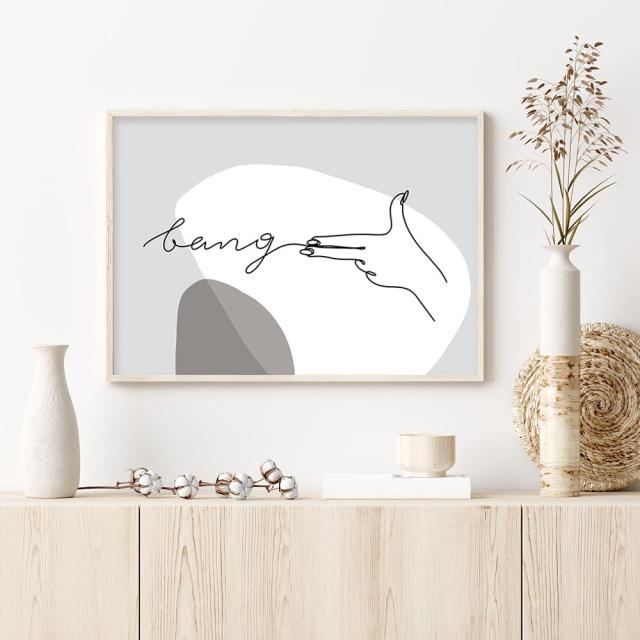 アートポスター A4 余白バランスがおしゃれ miimA4 A3 北欧 モダン 絵 ナチュラル ベージュ AB10915048-6376 送料無料-1