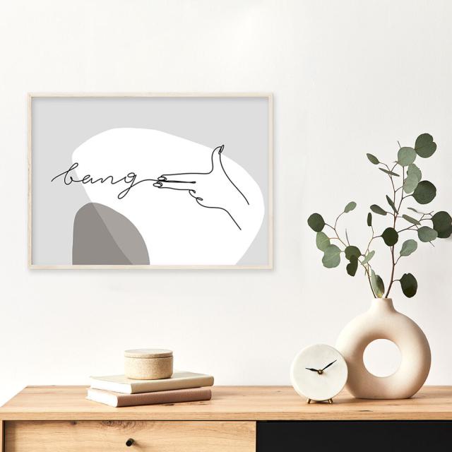 アートポスター A4 余白バランスがおしゃれ miimA4 A3 北欧 モダン 絵 ナチュラル ベージュ AB10915048-6376 送料無料-2