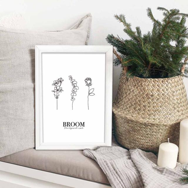 アートポスター A4 余白バランスがおしゃれ BROOMA4 A3 北欧 モダン 絵 ナチュラル ベージュ AB10915038-6383 送料無料-1