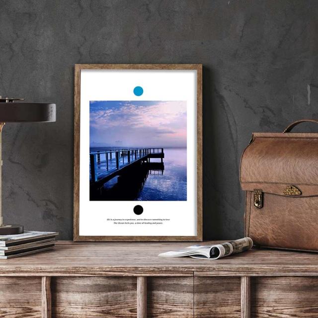 アートポスター A4 miimOcean Life海辺 海 桟橋 風景 リゾート アートプリント 高級印画紙 PO23 送料無料-2