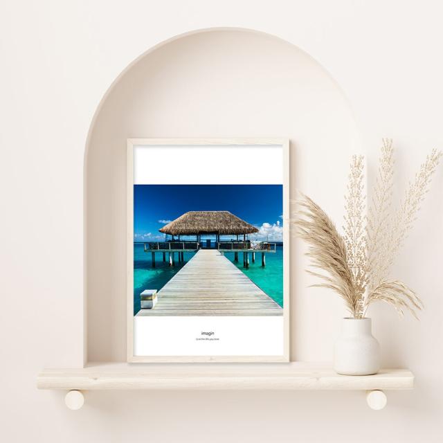 アートポスター A4 miimimagin Ocean Life海辺 海 桟橋 風景 resort 絵 写真 高級印画紙 PO21 送料無料-2
