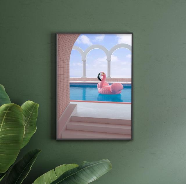 アートポスター A4 miimピンク コーラルアートプリント 高級印画紙 PO28 送料無料-1